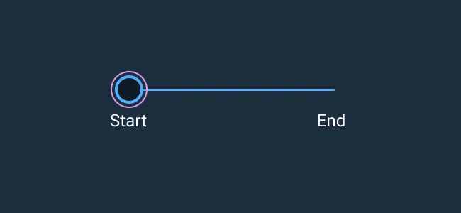 Do: Focus the thumb control of the slider.